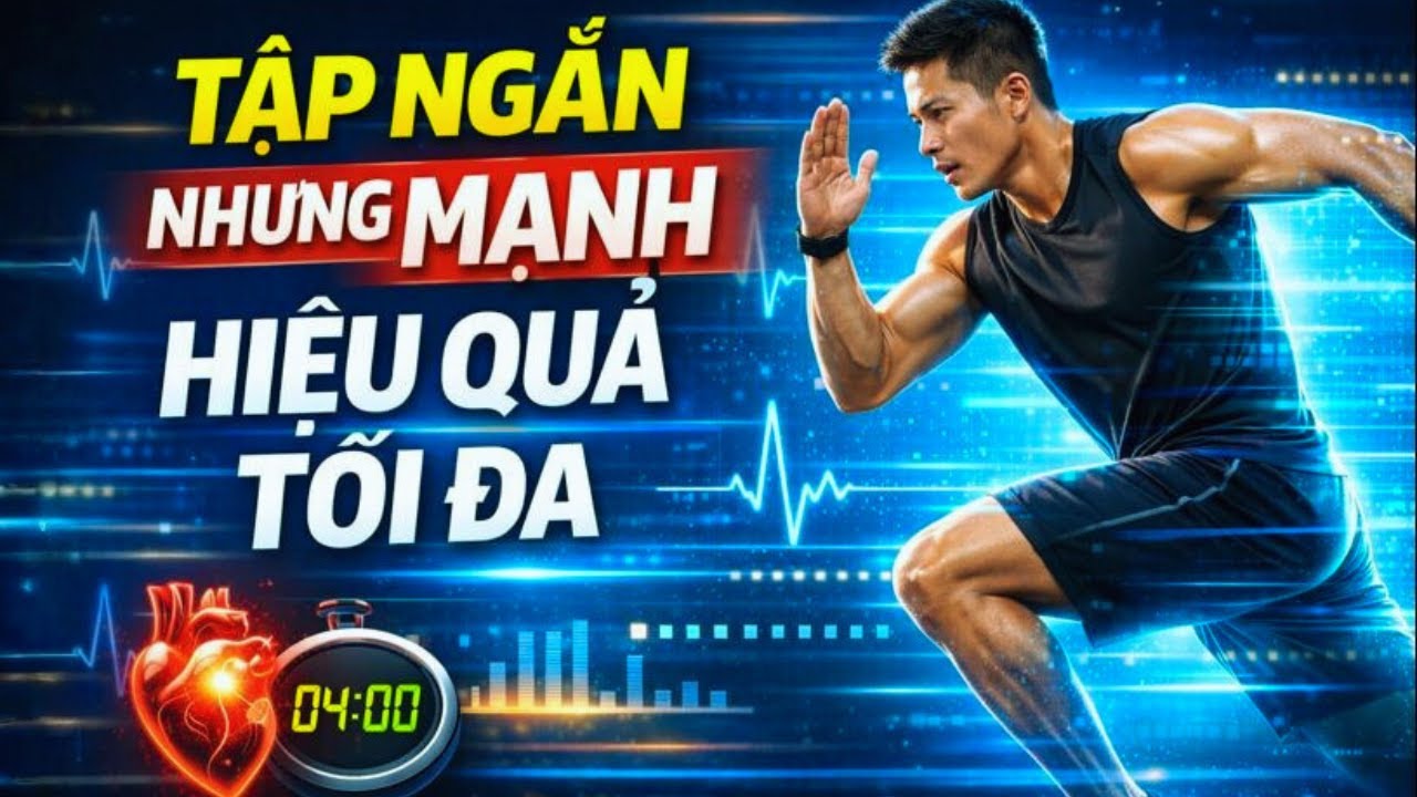 Tập Ngắn Nhưng Mạnh: 20 phút cường độ cao vẫn cải thiện tim phổi theo khoa học