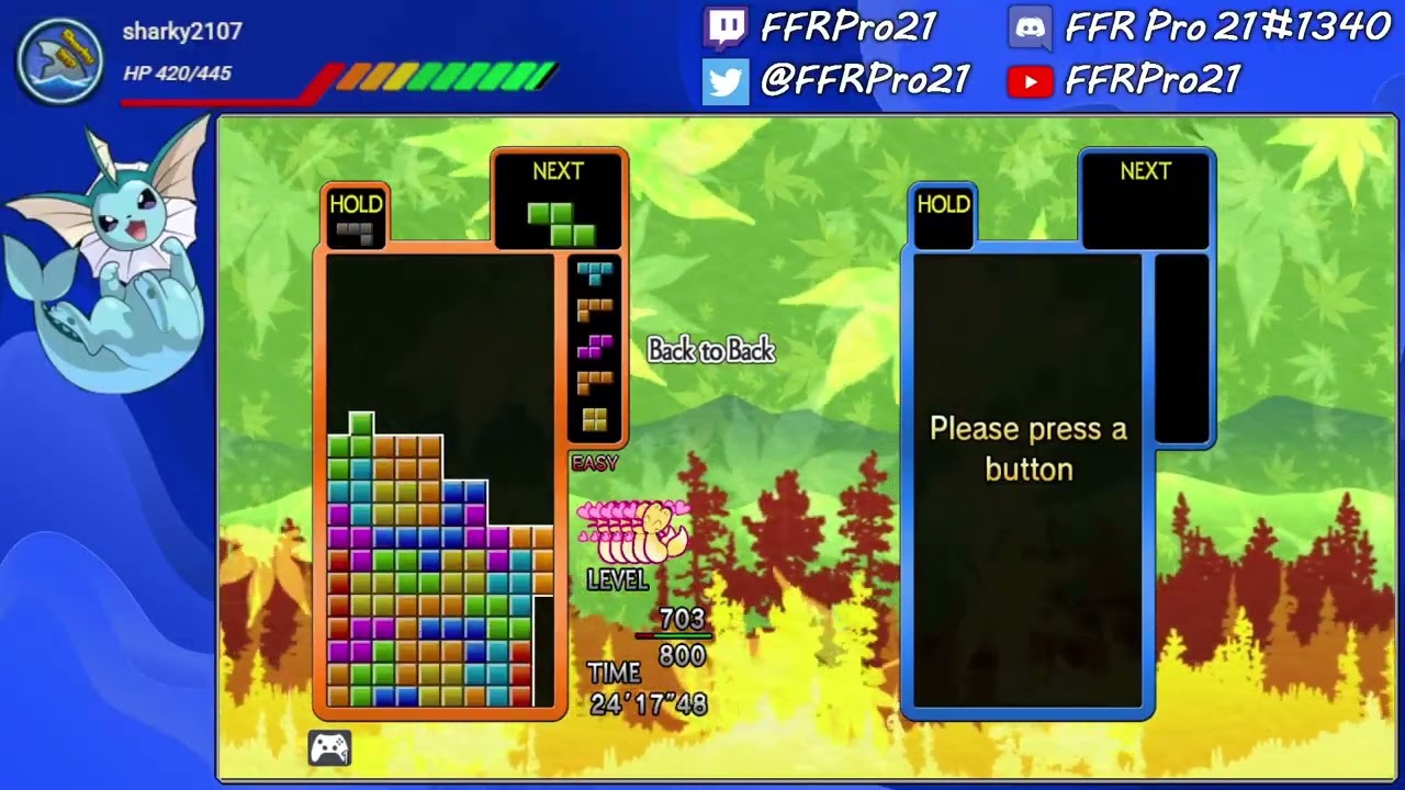PC - Tetris the Grand Master 4: Absolute Eye - Asuka (Easy, TGM) - AE164 Grade in 8:37.80