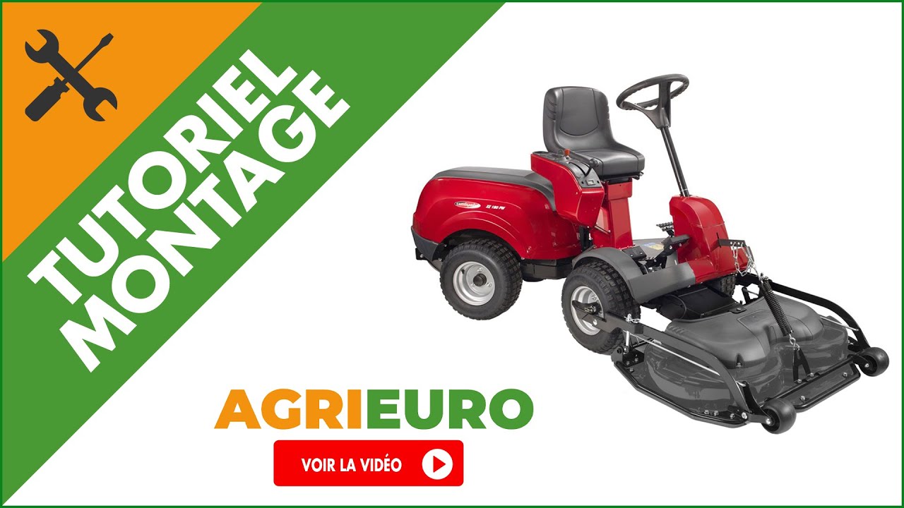 Montage du Tracteur tondeuse à coupe frontale Castelgarden XZ 160 P avec boîte hydrostatique