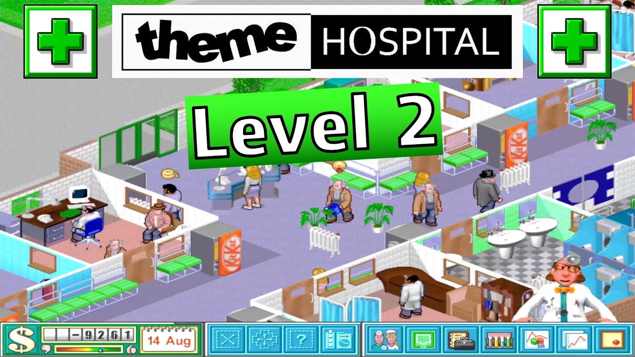 Theme Hospital (1997) &ndash; Full Level 2 Gameplay | Attochip Plays