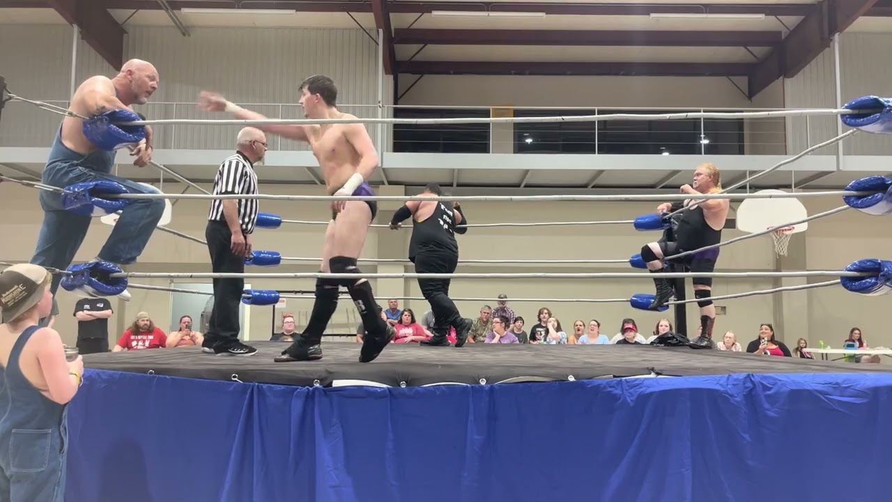 Moonshiner Jason & Tyler Rave vs Mark & Luke Justice  (NWF) Community Center, Corning, MO 6-11-22