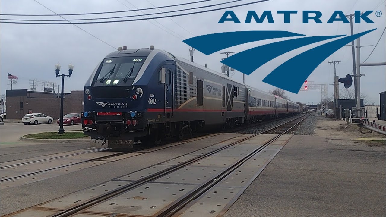 🚆🚆🚆Amtrak IDTX4602 SC-44 Charger leads the Wolverine Service 355 with a SAAHC horn show🚆🚆🚆