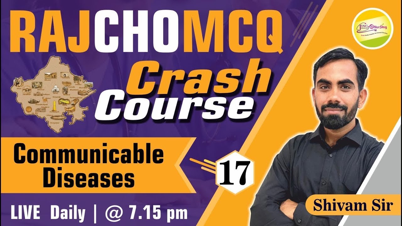 Communicable Diseases /RAJ CHO MCQ-Crash Course|  महत्वपूर्ण प्रश्न व्याख्या सहित || By Shivam Sir