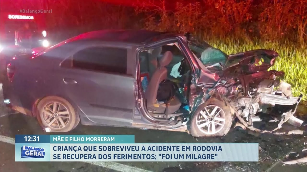 Menino se recupera após acidente que deixou mãe e filho mortos em rodovia de Franca