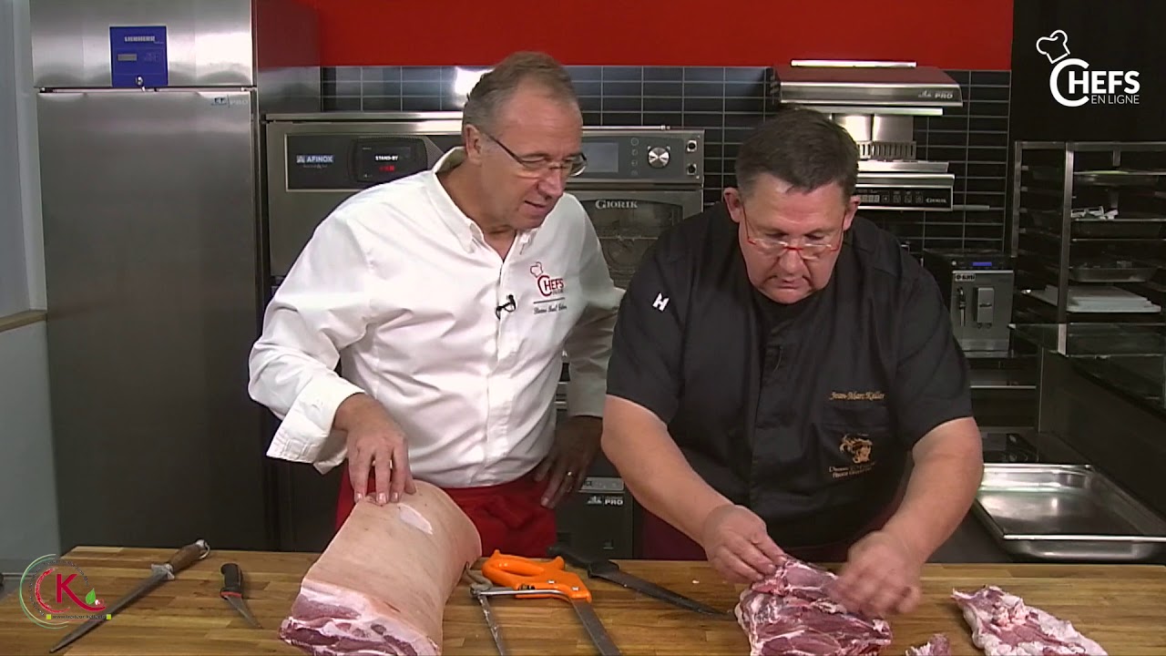 Désosser une échine de porc