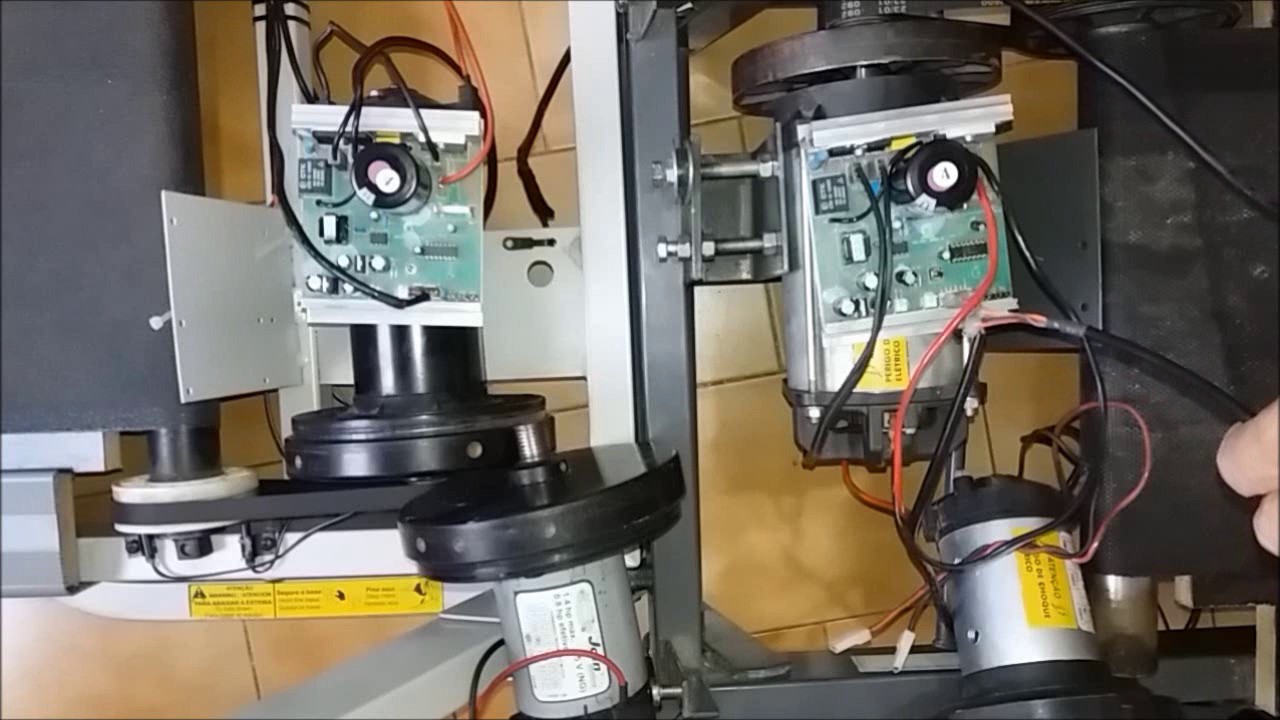 Placa Bivolt de Esteira Athletic e Caloi, teste do motor desmagnetizado e em curto