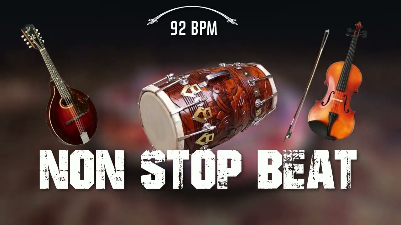 Enjoy Punjabi Dhol Dholak Beat | Copyright Free Punjabi Beat l Folk beat 92  BPM | By Shyam Verma