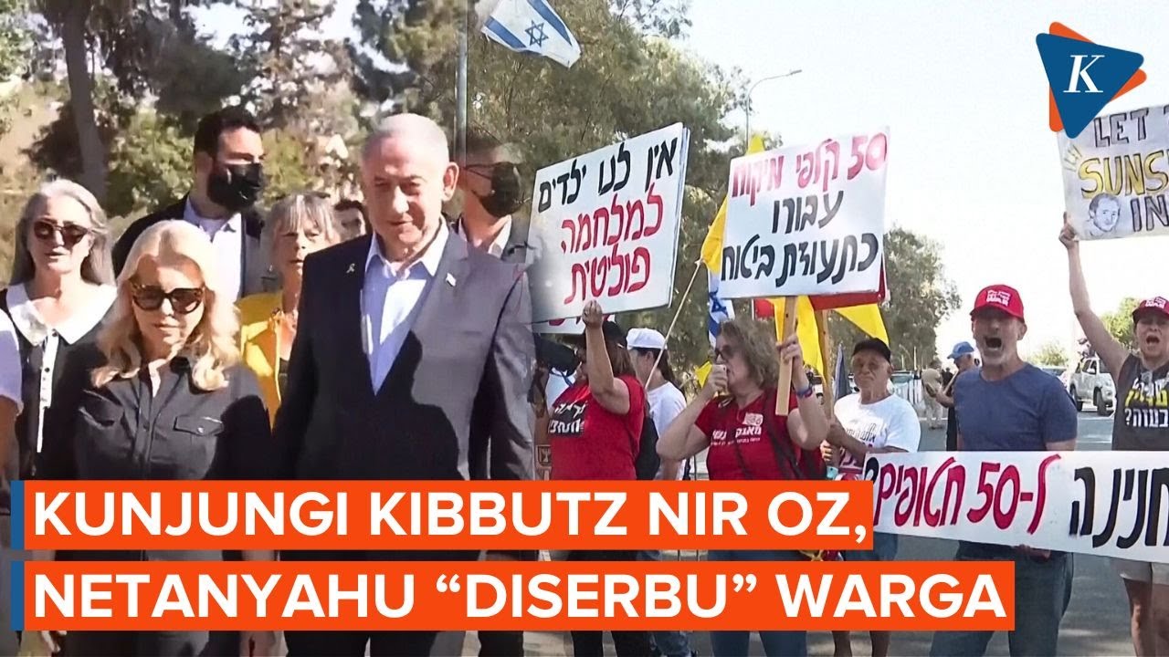 Datangi Lokasi Serangan Hamas, Netanyahu dan Istrinya Didemo Warga