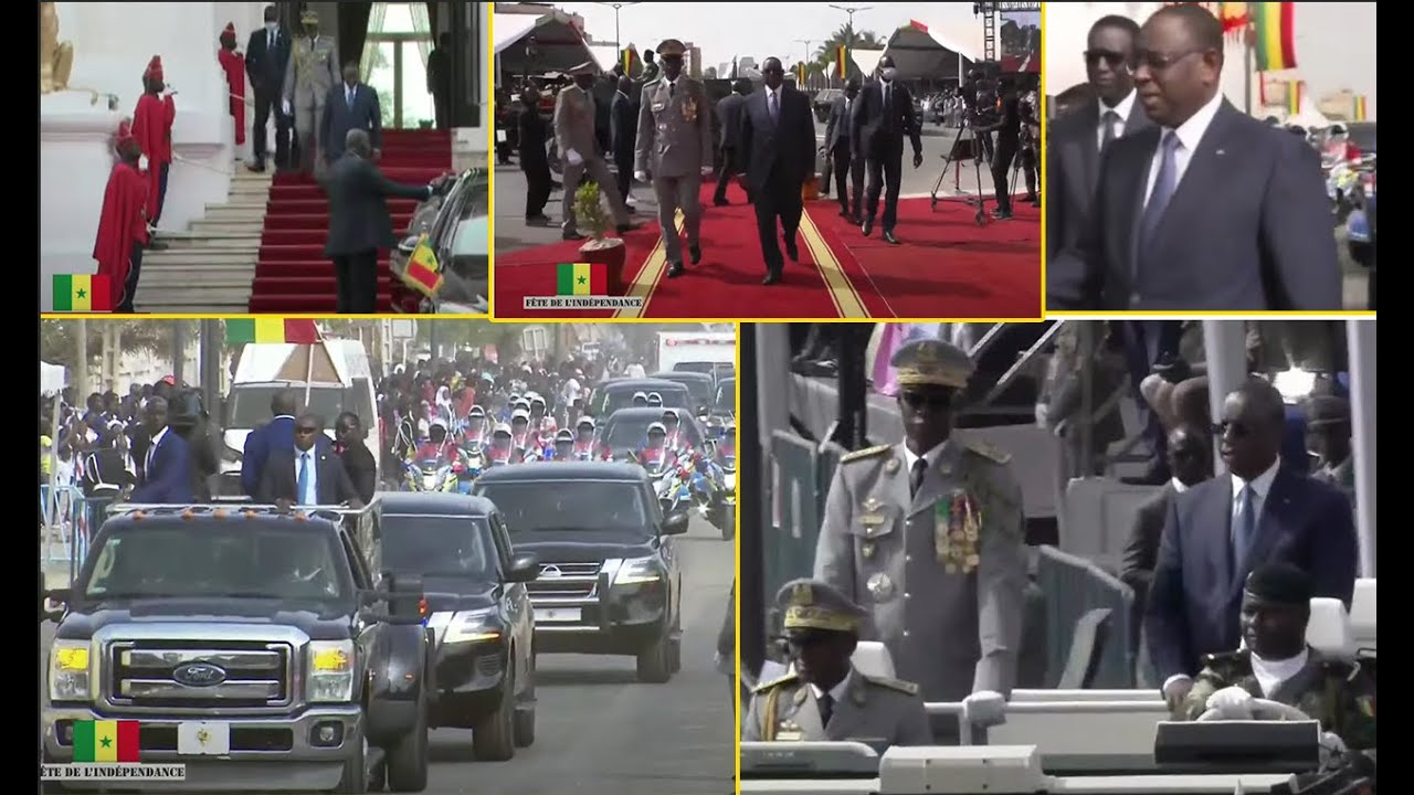 Défilé du 4 Avril: L'arrivée majestueux du président Macky Sall à la place de la nation