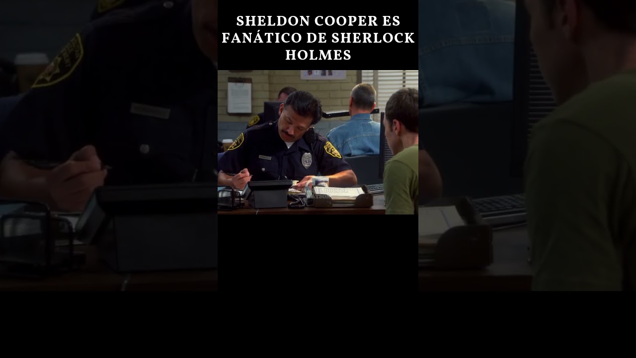 Sheldon Cooper es fan de Sherlock Holmes 