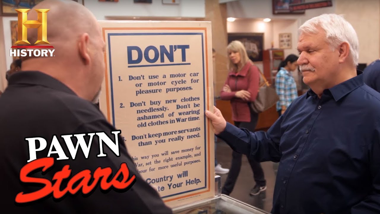 Original British WWI Poster (Season 14) | Pawn Stars