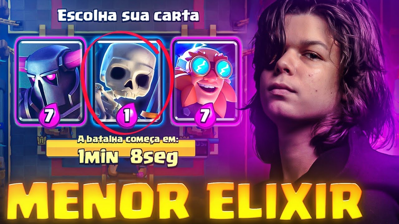 SÓ POSSO ESCOLHER A CARTA MAIS BARATA NO TORNEIO GLOBAL DO CLASH ROYALE!