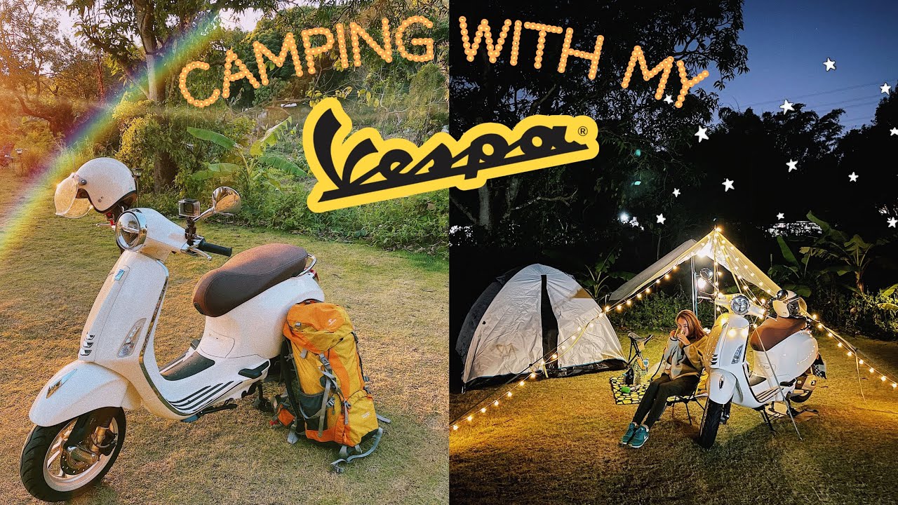 【VLOGPA #2】Camping with my Vespa@ Tiger Farm by Carpus 🛵 同Vespa去露營@虎地山莊🤍 | livefreewithmyscooter