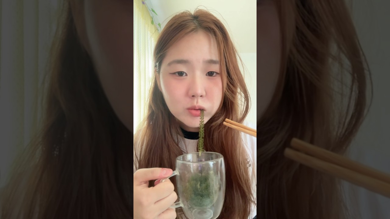 Sea grapes from korean candy store #tastetest #foodie #seagrapes #mukbang