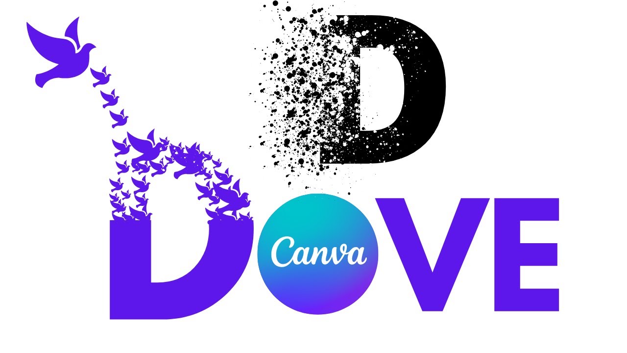 Text Dispersion Effect - Canva Tutorial