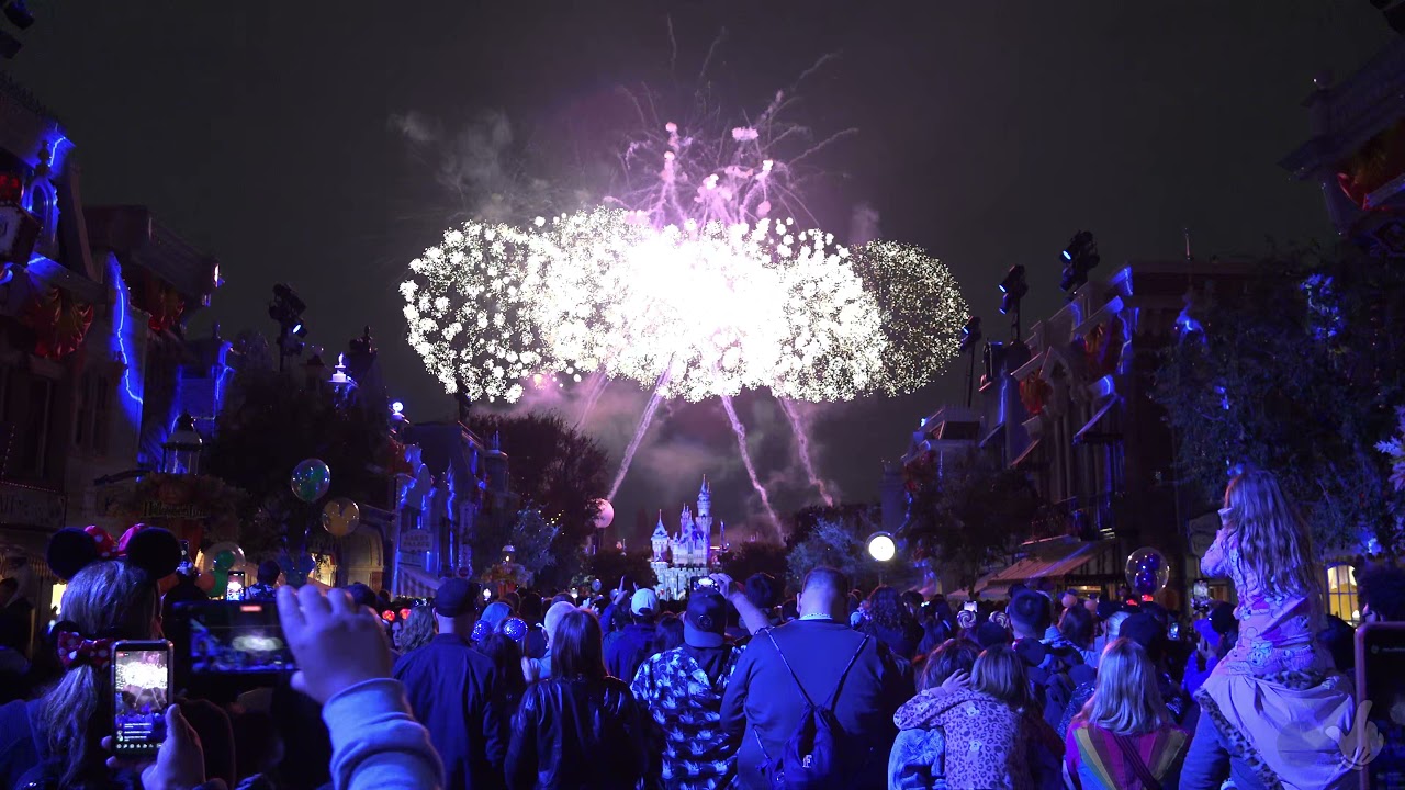 Hallloween Screams Fireworks Full Show from Main Street, Disneyland HD POV 2021