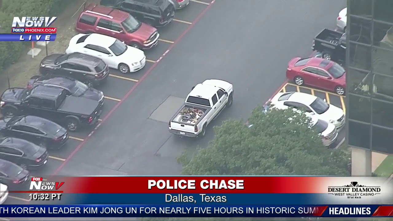 Suspect Speeds Away After Tense Police Chase in Dallas, Texas (FNN)