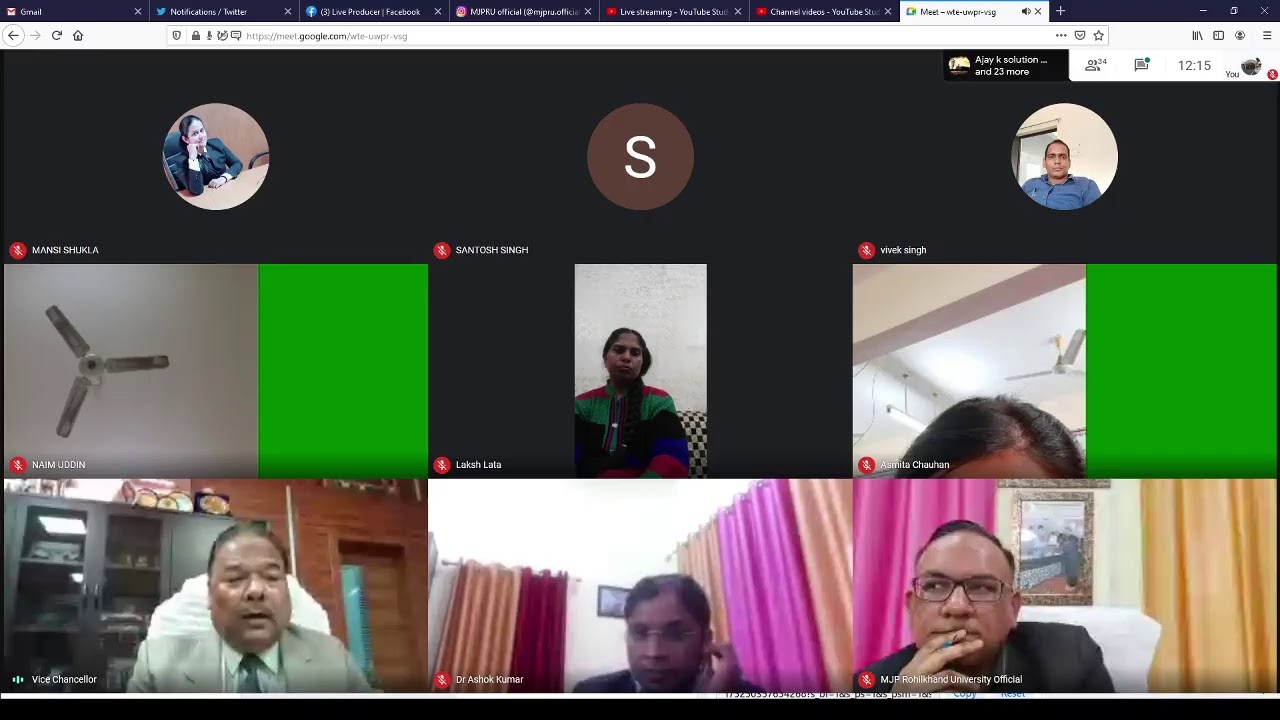 MJP Rohilkhand University Official Live Stream