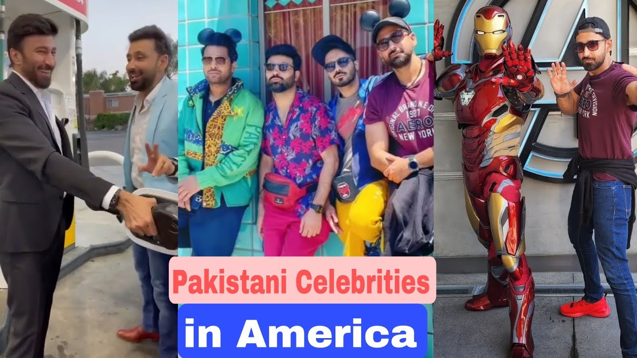 Asim Azhar Fahad Mustafa in America having FUN