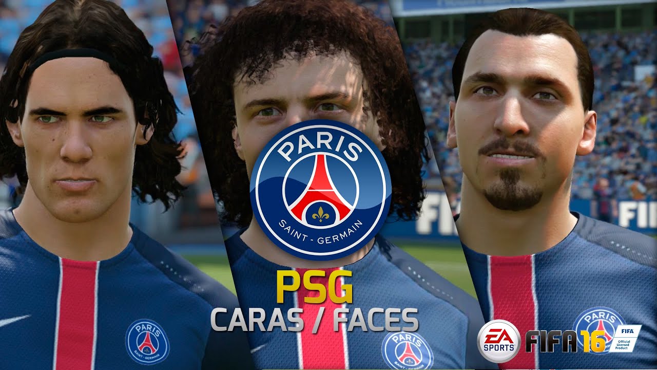 FIFA16 DEMO | PSG Faces FIFA16 - Caras FIFA16 PSG