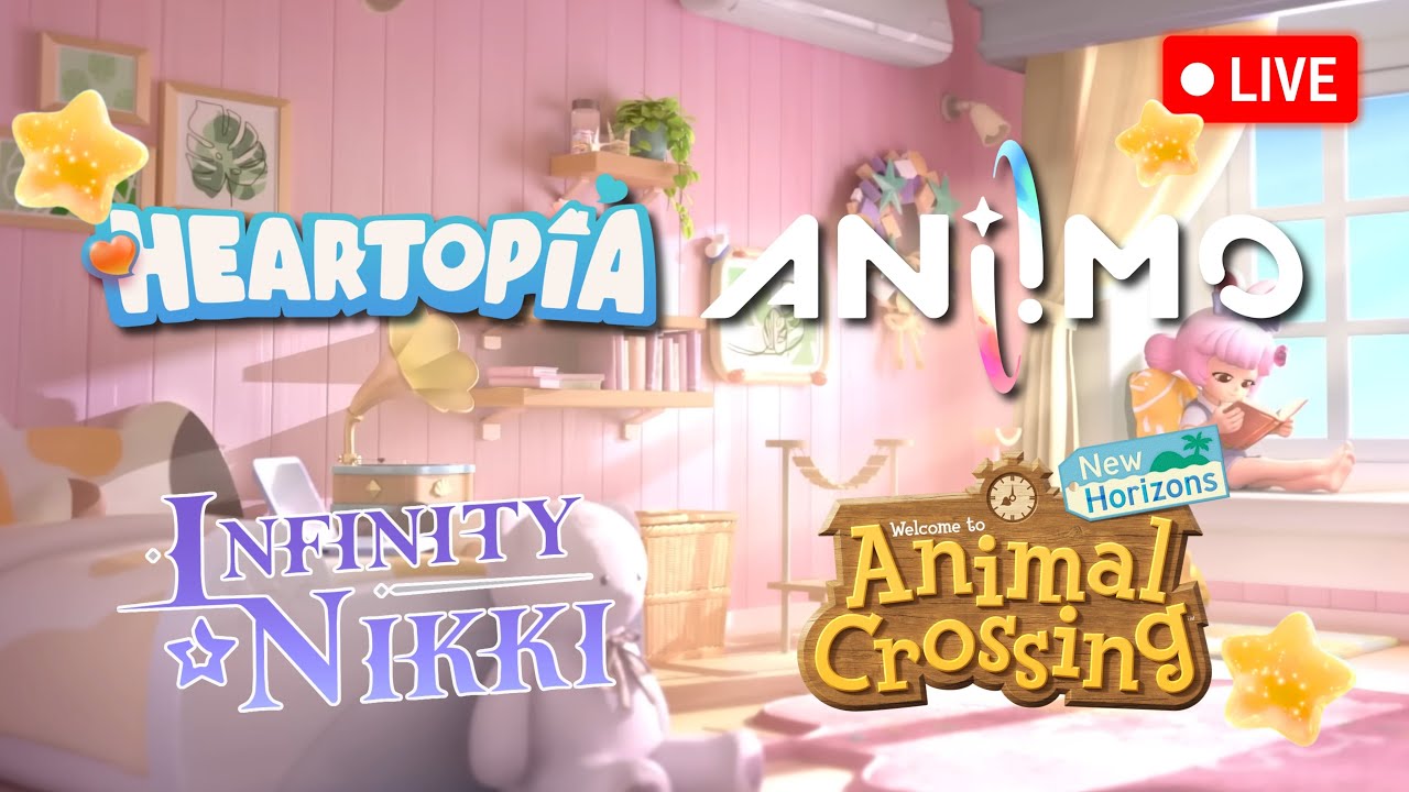 Cozy Mega 12-Hour Stream! 🌿 | 💖 Aniimo, Heartopia, Infinity Nikki 2.1 & MORE Animal Crossing 3.0 👀
