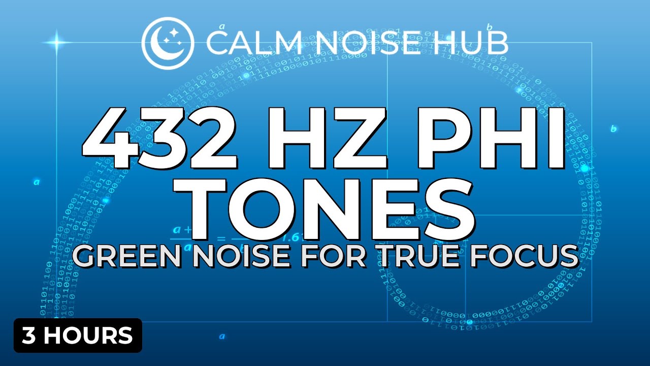 432 Hz Golden Ratio | True Phi Resonance for Deep Focus (3 Hours)