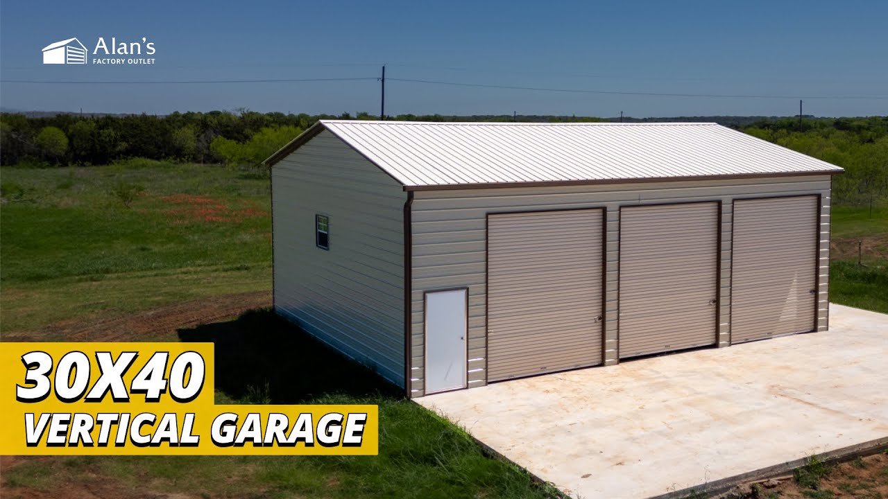 30x40 Metal Building with Car Lift