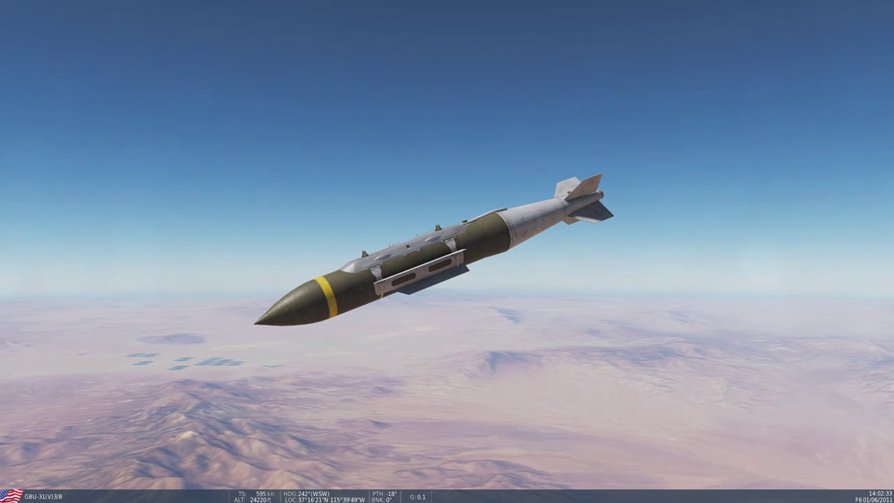 DCS F-18 Hornet GBU-31(v)B3 JDAM on Ammo Bunkers