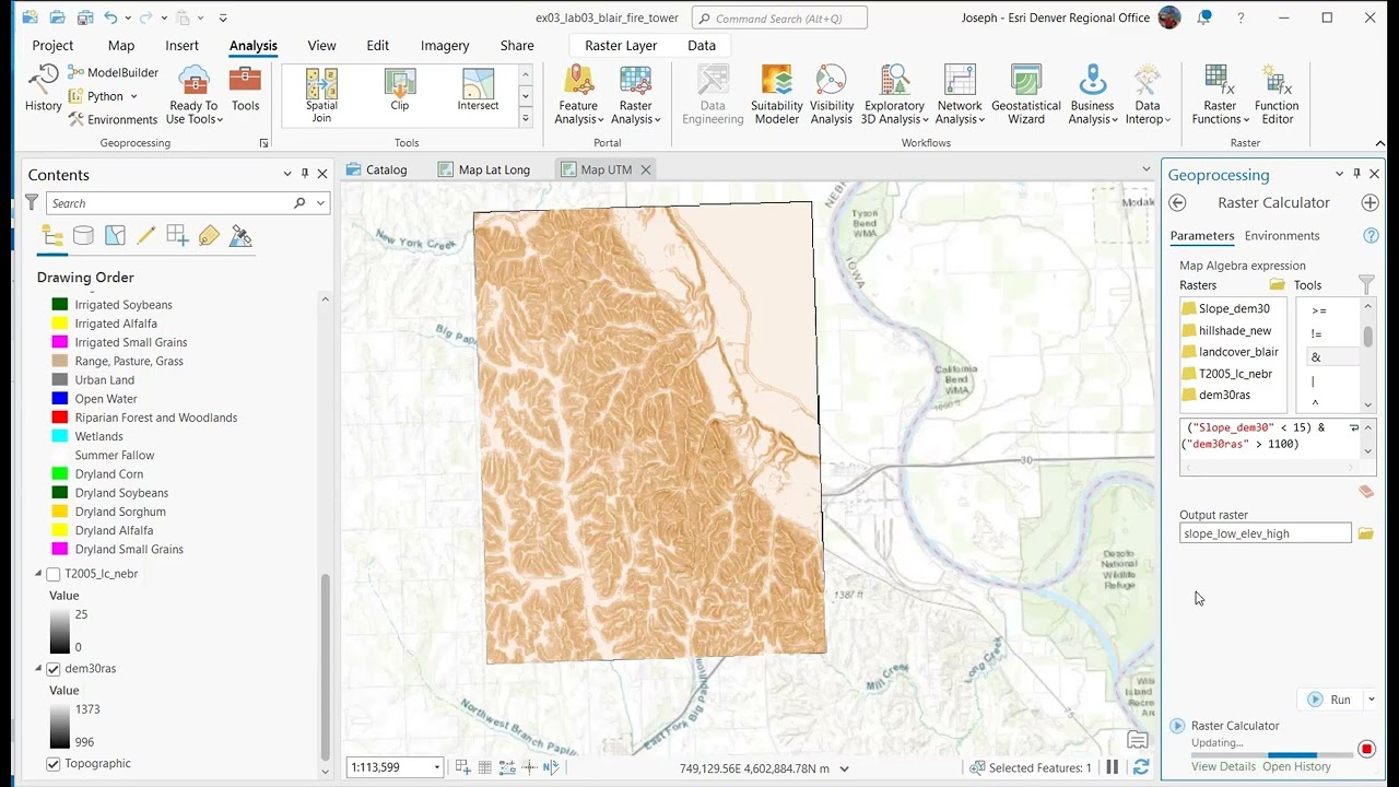 Learning ArcGIS Pro:  Raster Analysis