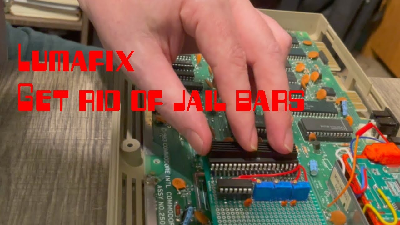 C64 Крепление Jail Bars от HDMI - Lumafix Mod