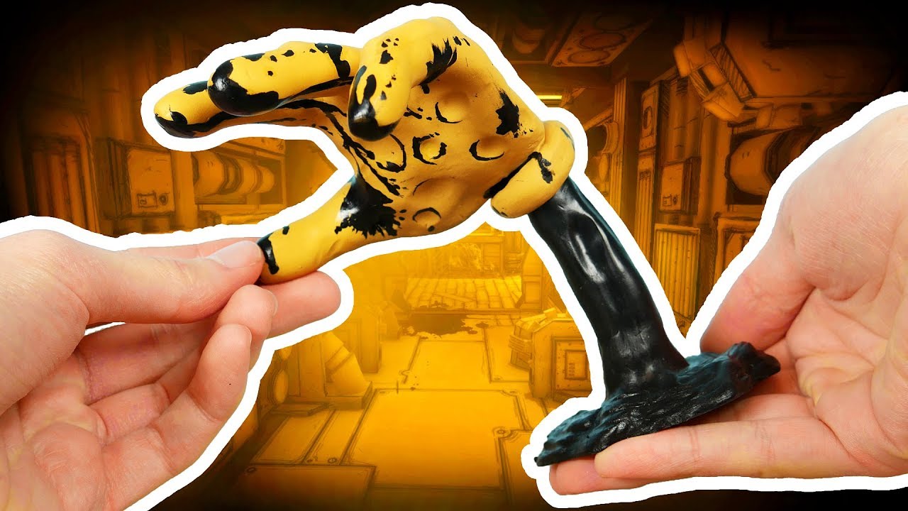 Making GIANT HAND from Bendy and the Ink Machine Chapter 5 in POLYMER CLAY!