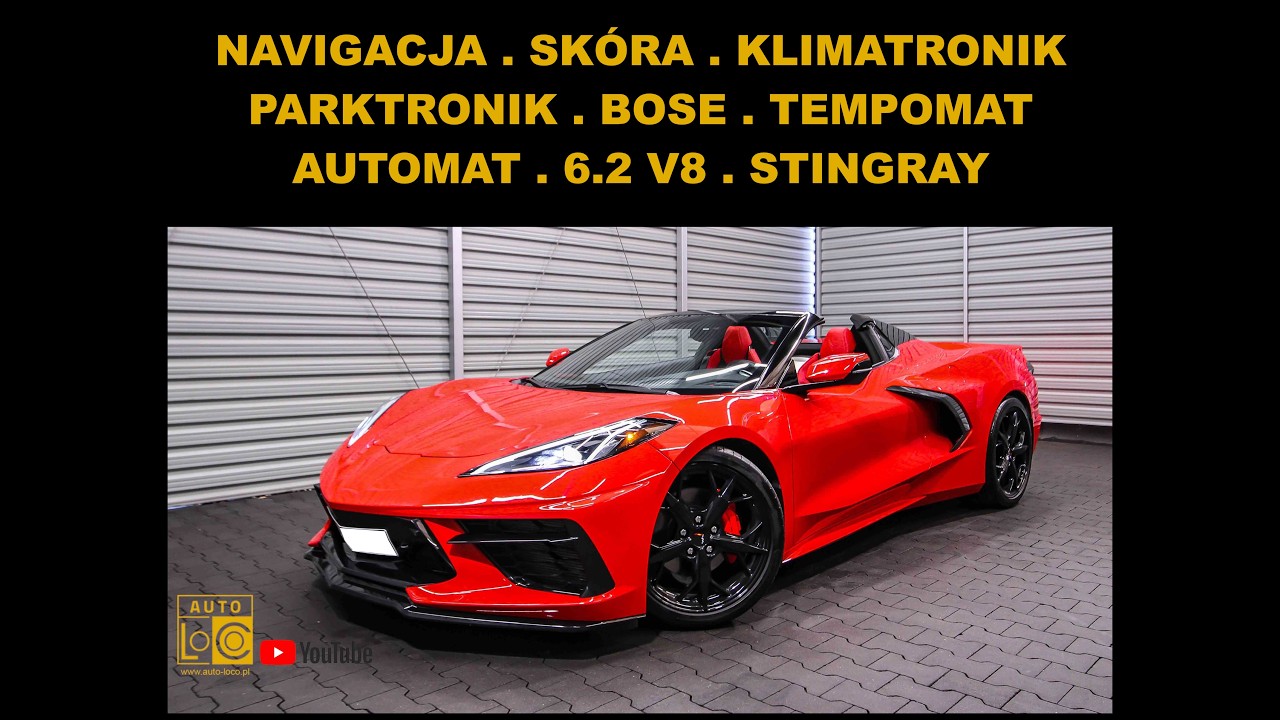 auto-leszno.otomoto.pl - Prezentacja CHEVROLET CORVETTE KABRIO AUTOMAT 6,2 V8 495KM  AUTOTEST LESZNO