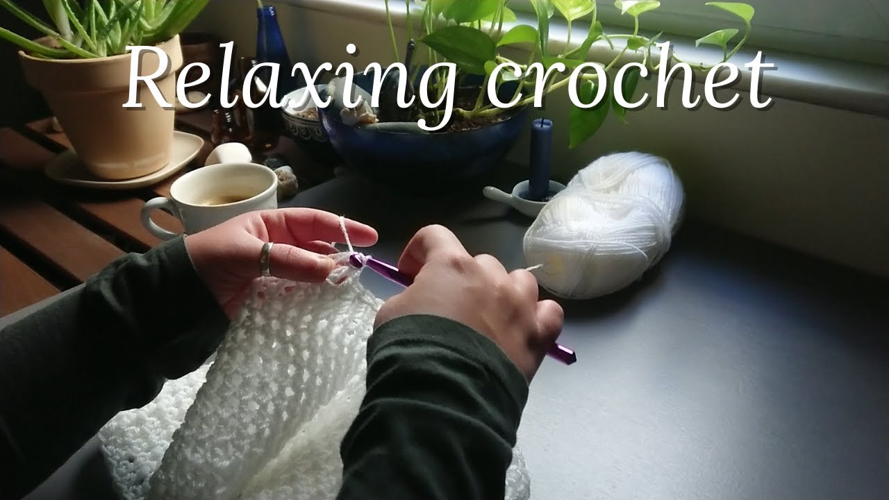 Relaxing crochet • Crochet with me • No talking