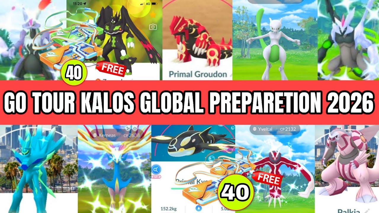 40 + FREE PASSES POKEMON GO TOUR KALOS GLOBAL PREPARETION GUIDE HINDI VIDEO BY OGSHENTOGO POKEMONGO.
