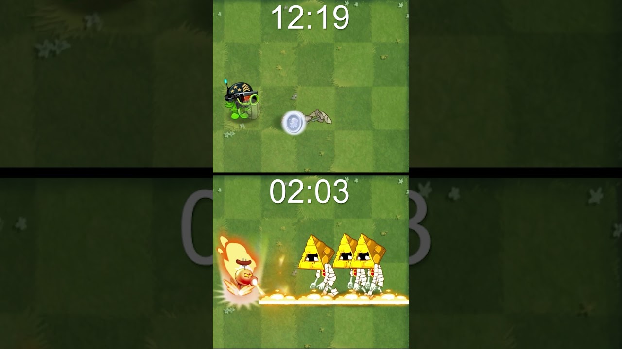 Fire Peashooter Vs Gatling Pea Power-Up Battlez Who Will Win? | PvZ2