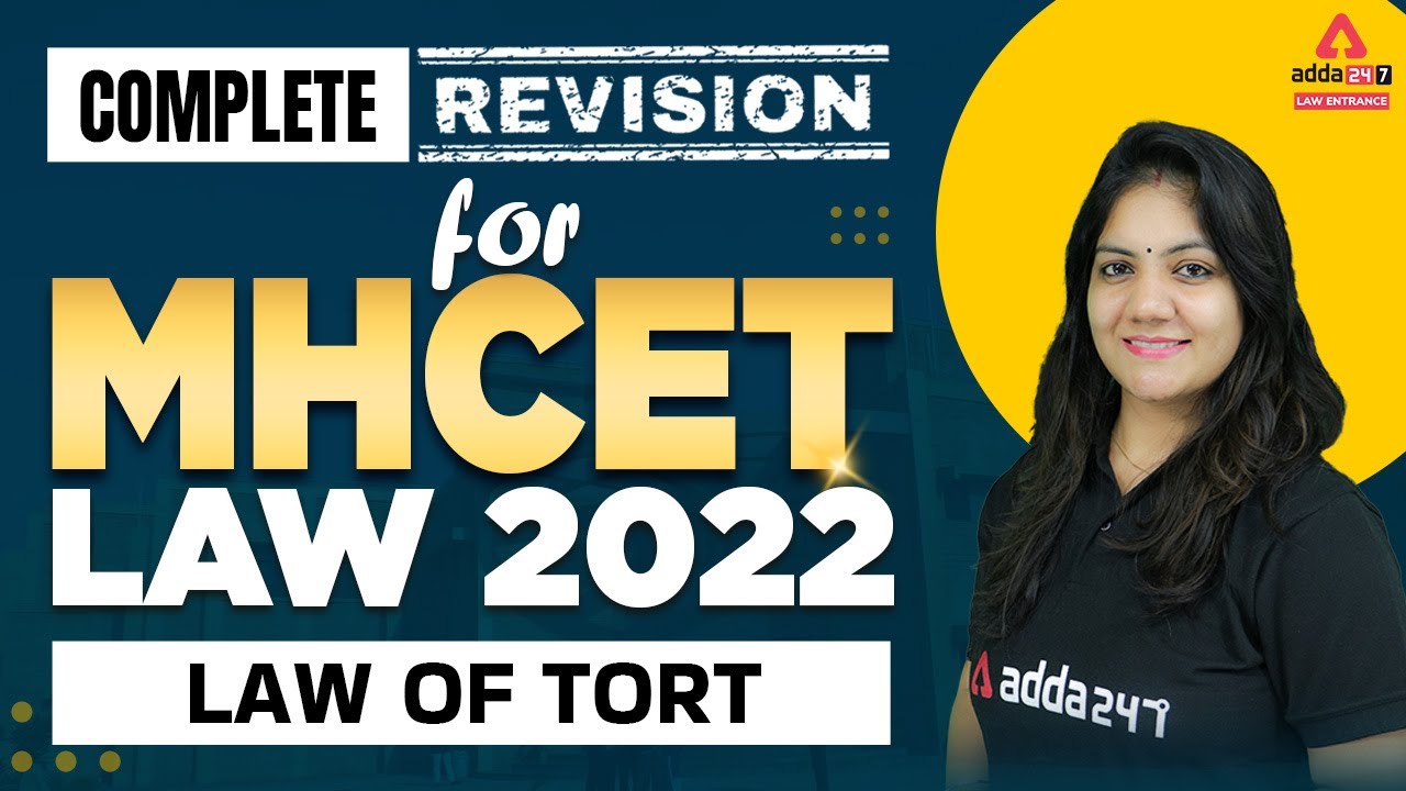 MH CET Law 2022 | Complete Revision For MH CET Law 2022 (Law of Tort)