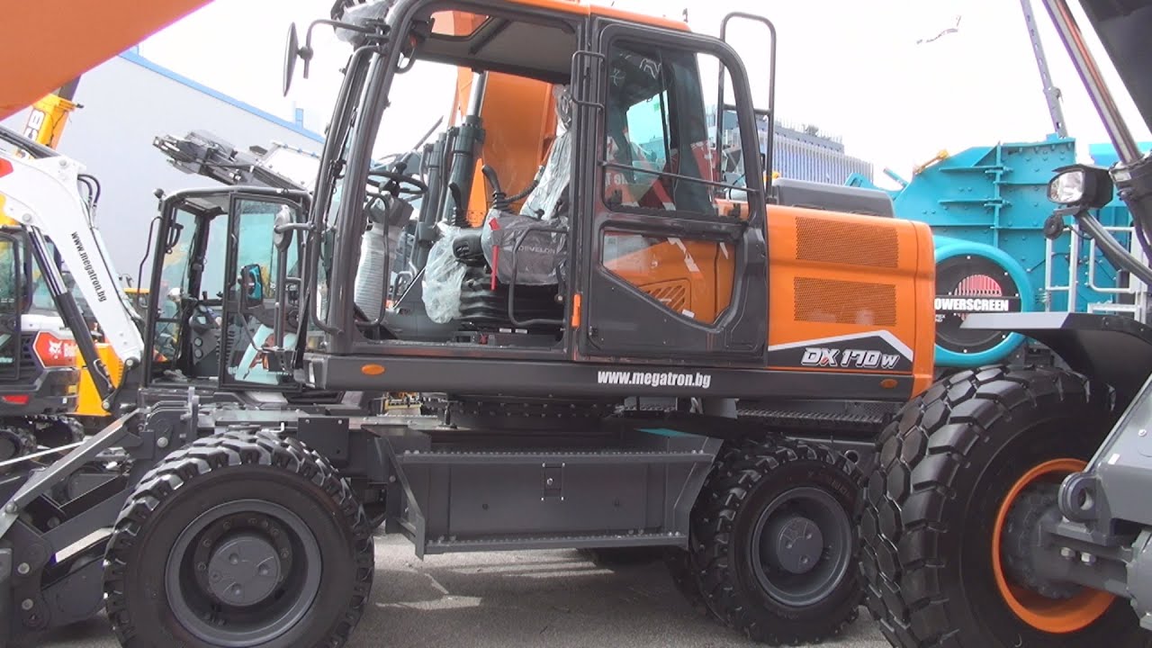 Develon Doosan DX170W-7 Wheeled Excavator (2024) Exterior and Interior