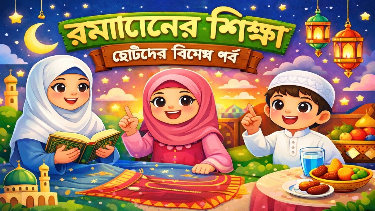 রমাদানের শিক্ষা | ছোটদের জন্য বিশেষ ইসলামীক গল্প | Kids Ramadan Islamic Learning