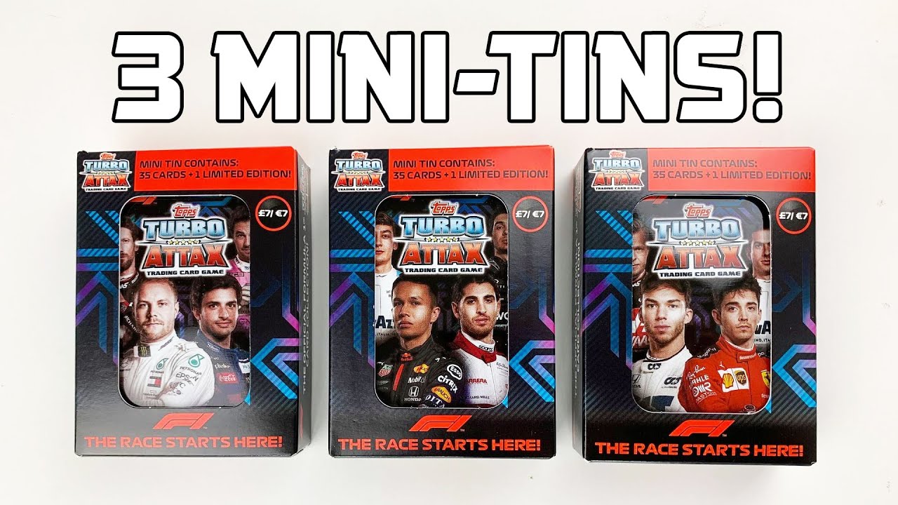 GOLD LIMITED EDITION!!! | TOPPS TURBO ATTAX - 3 MINI TINS! (CHARLES LECLERC LE!)