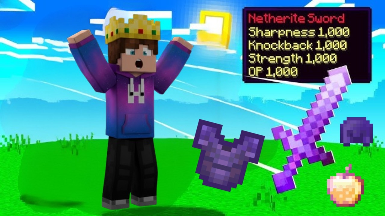 MINECRAFT,But Grass Drop Op Item....
