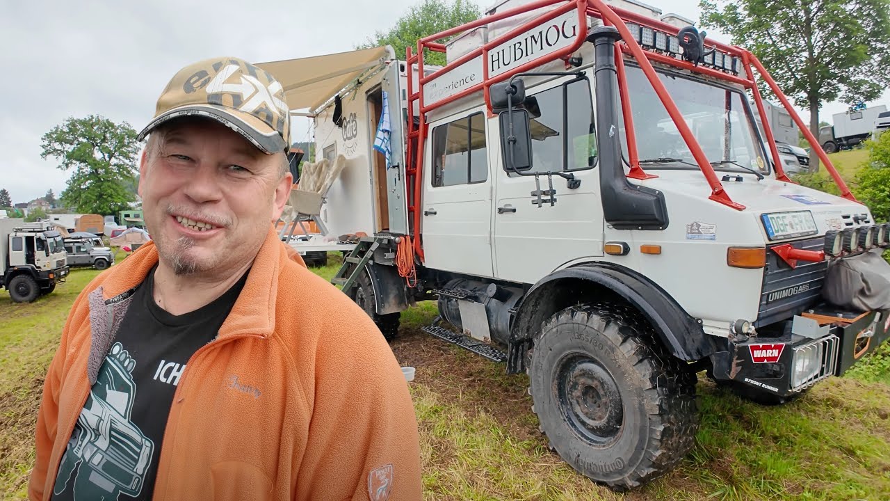 WOHNMOBIL für MÄNNER ABENTEUER Unimog 1550 L Doppelkabine mit FM1 Container: Selbstausbau von Franz