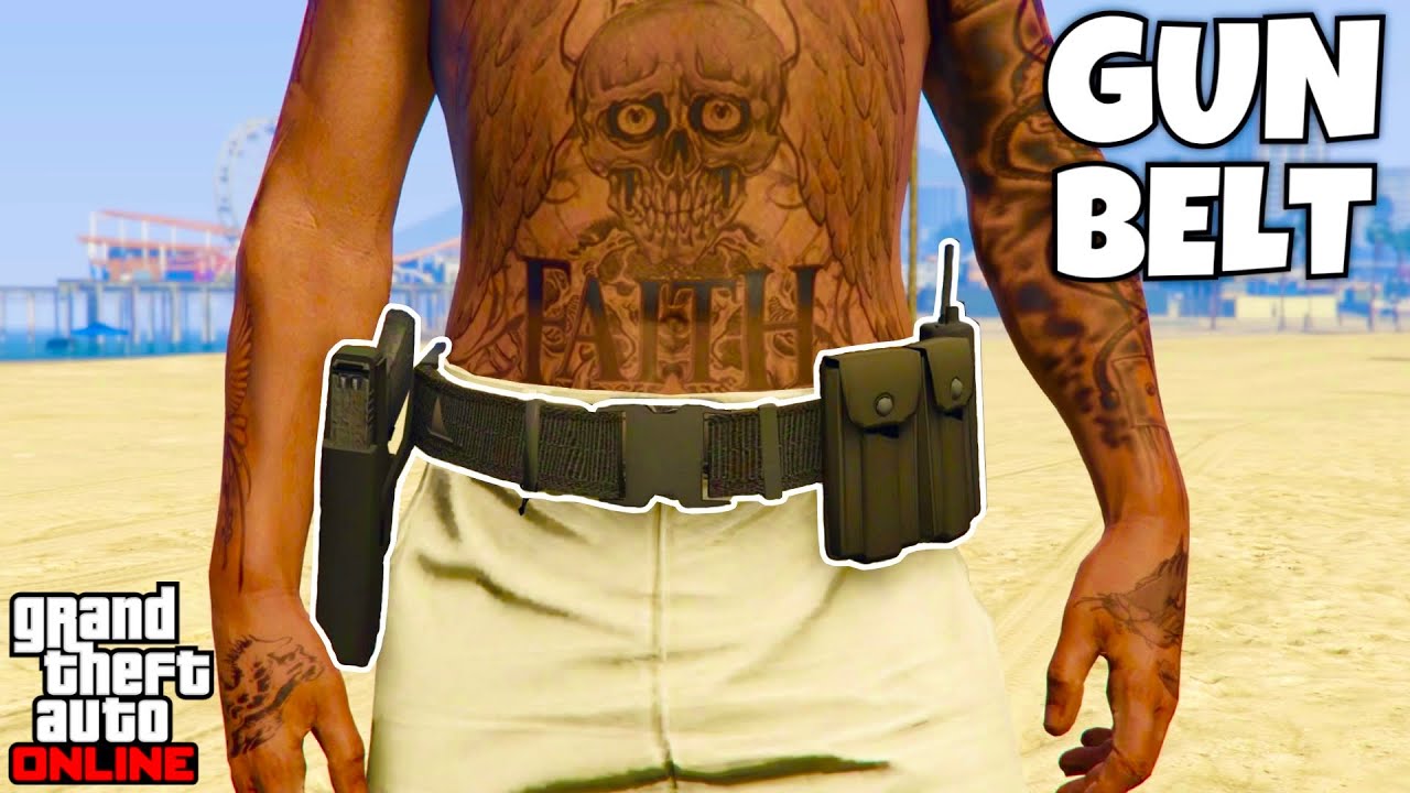 *BRAND NEW* How to Get The GUN BELT on ANY OUTFIT In GTA 5 Online 1.71! NO TRANSFER,GET IAA GUN BELT