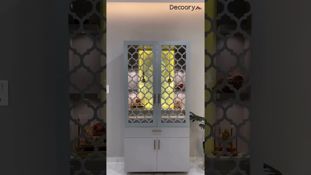 Modern Home Pooja Unit Design | Elegant & Peaceful Mandir Space