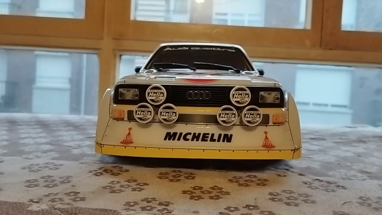 Carisma RC M48S 1/8 Audi Sport Quattro S1 E2 detalles y decoración