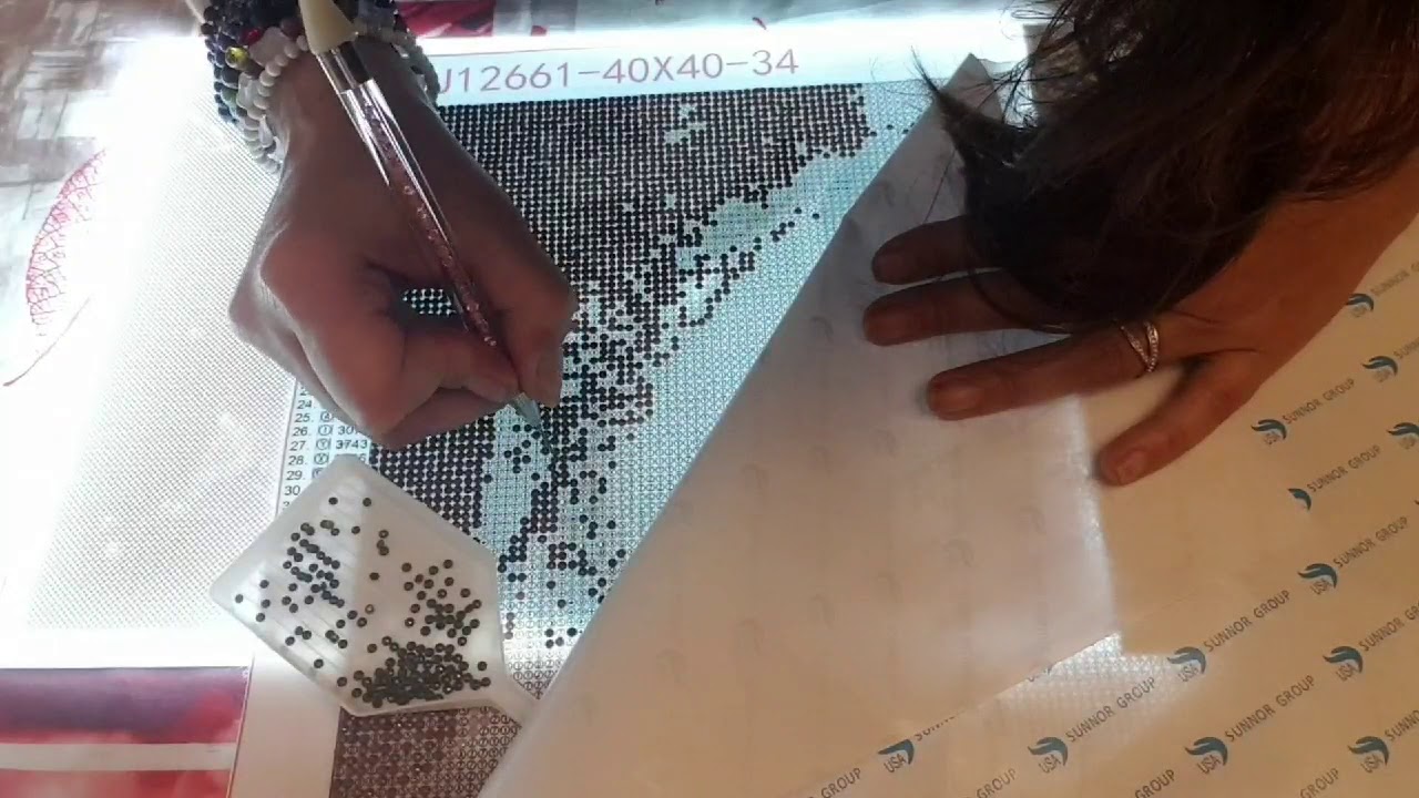 Je test le kit broderie diamant de chez ibroderie diamant 😉