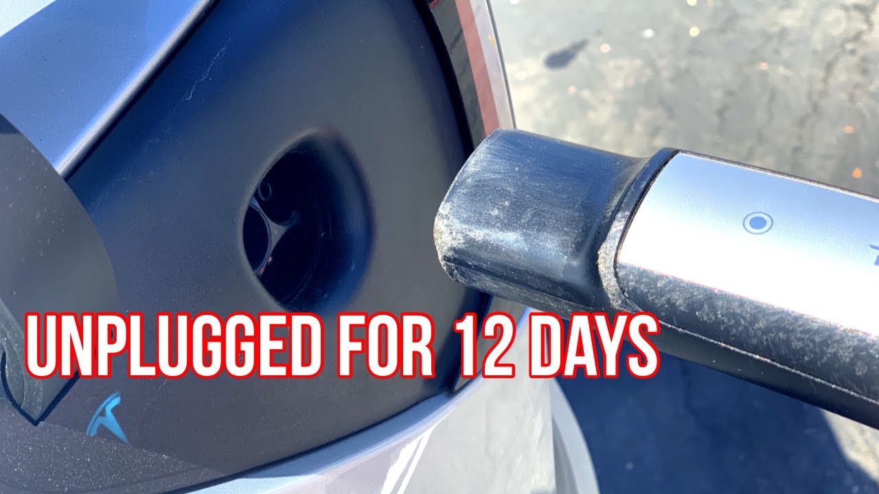 Tesla Model 3 Battery Drain When Parked For 12 Days Without Charging