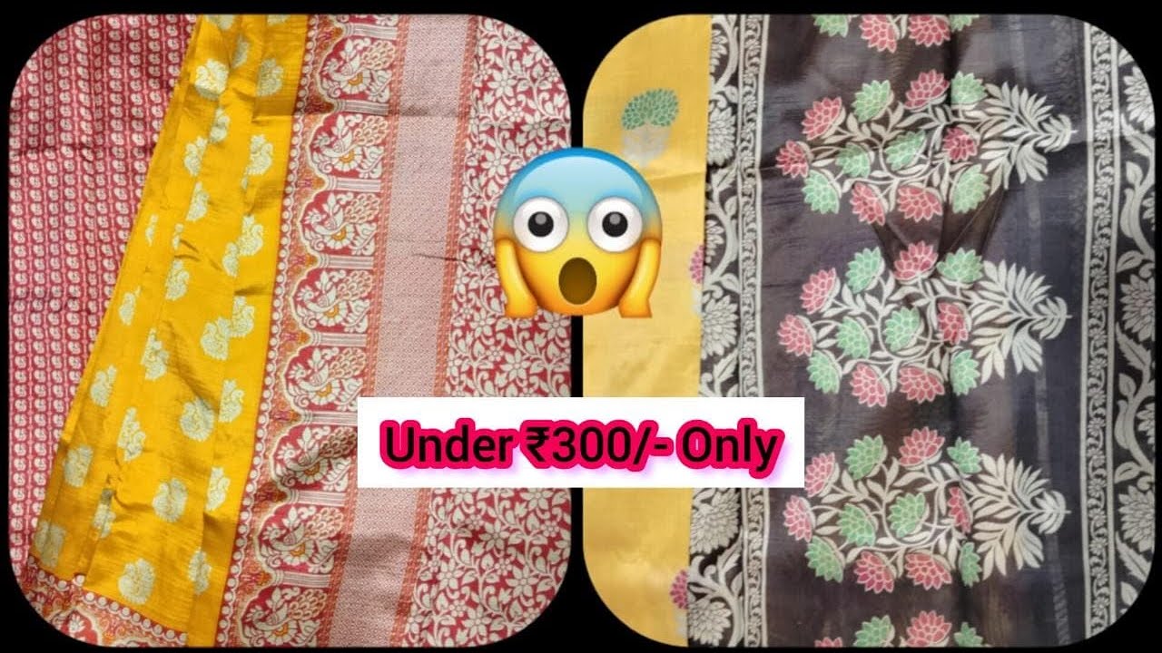 Unboxing amazon sarees under Rs. 300