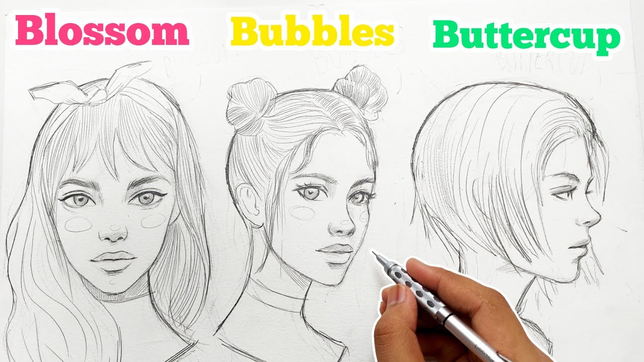 How to Draw A Female Face - Basics for Beginners