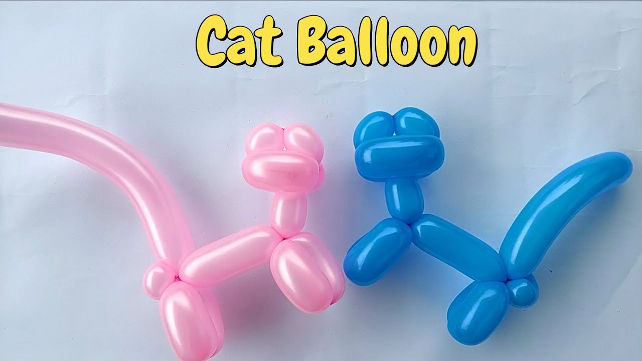 How to make cat balloon. How to make balloon animals. balloon animals for beginners