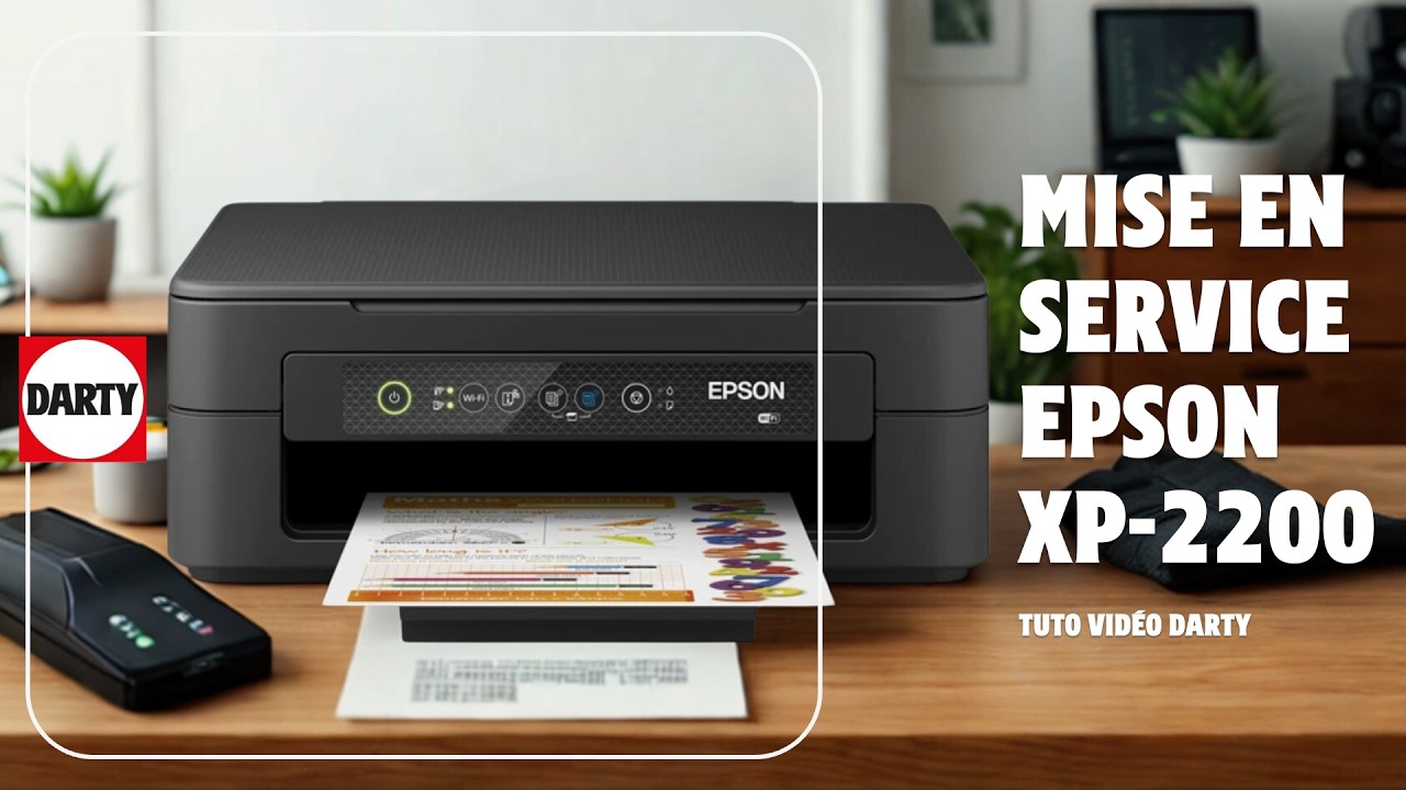 D&eacute;ballage et installation de l'imprimante Epson XP-2200
